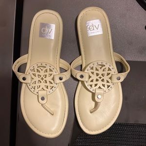 Yellow girl sandals. Worn once. Very pretty and comfortable